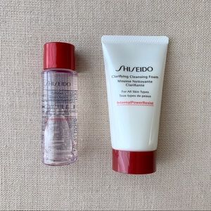 NEW Shiseido cleansing foam and toner travel size